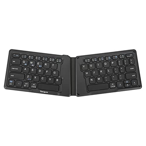 Targus Ergonomic Foldable Bluetooth Antimicrobial Keyboard, Black (AKF003US)