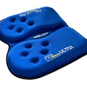 GSeat Ultra Orthopedic Gel and Foam Seat Cushion - for Coccyx, Back, Tailbone, Prostate, Postnatal, and Sciatica Pain/Discomfort - Office, Car, Chair, Travel (Royal Blue)