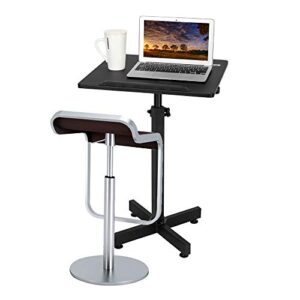 VINGLI Classic Lectern Podium Stand, Height Adjustable Church Classroom Lecture, Portable Presentation Concert Podium, Multi-Function Reading or Laptop Desk with Edge Stopper, Black