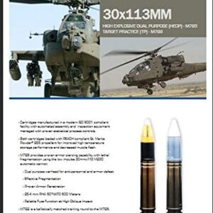 Boeing AH-64 Apache 30mm Aden/Deffa 30mm Dummy Round