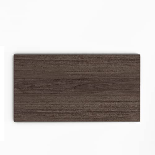 ALFA BUSINESS 55" x 28" Universal Table Top, Solid One Piece Wooden Desktop, Tabletop for Standard & Sit to Stand Desk Frame, Counter Top for Home or Office, Walnut