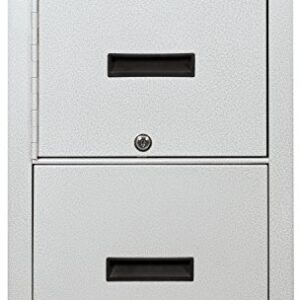 Fire Resistant File Cabinet - Light weight, fire rated, One file drawer & safe