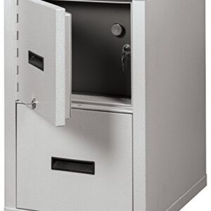 Fire Resistant File Cabinet - Light weight, fire rated, One file drawer & safe