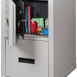 Fire Resistant File Cabinet - Light weight, fire rated, One file drawer & safe
