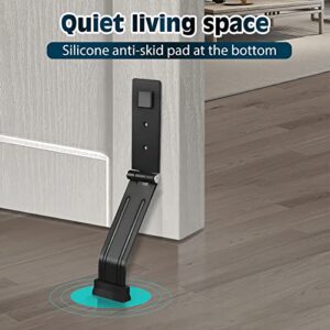 Door Stoppers to Keep Door Open: Self Adhesive Door Stopper, Easy Pedal Kick Down Door Stop Self Adhesive Door Stop Holder with Non Slip Rubber Tip, One Touch Door Stop Doorstops Easy Install