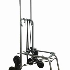 Mount Plus A8 Premium Folding Lightweight Shopping Grocery Luggage Laundry Cart | 66lb Weight Capacity | Stair Climber