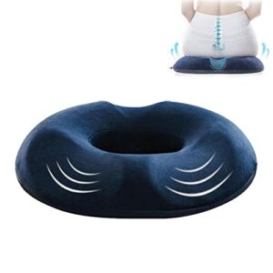 donut pillow hemorrhoid tailbone seat cushion , ergonomic design , seat cushion pain relief for coccyx, prostate, sciatica, pelvic floor, pressure sores,perineal surgery, postpartum recovery (women)