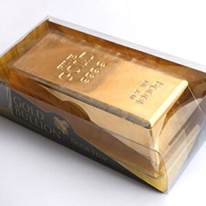 Xshelley 1kg Shiny Fake Gold Bar Bullion Brick Door Stop/Paperweight CAS