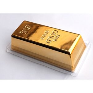 Xshelley 1kg Shiny Fake Gold Bar Bullion Brick Door Stop/Paperweight CAS