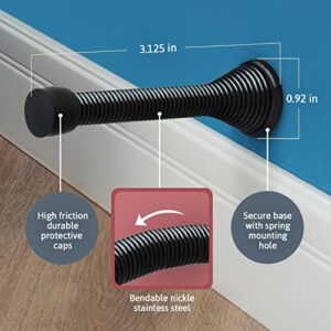 Jack N’ Drill 11-Pack Door Stopper 3 ¾-inch Heavy Duty and Flexible Door Stop to Protect Walls and Doors for Home or Office, Easy to Install and 100% Child and Pet-Friendly