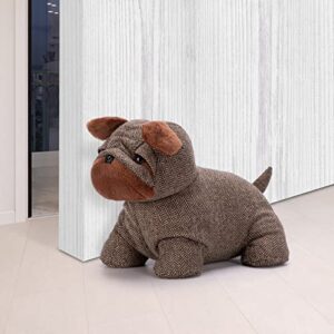swisselite cute decorative weighted door stopper for home and office compact animals décor door stopper with soft fabric