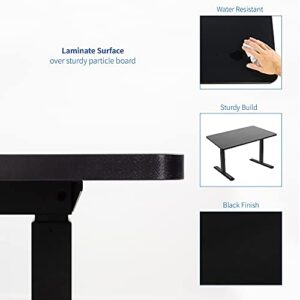 VIVO Universal 48 x 30 inch Solid One-Piece Table Top for Standard and Sit to Stand Height Adjustable Home and Office Desk Frames, Black, DESK-TOP48-30B