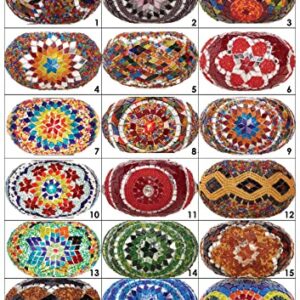 DEMMEX 2021 Turkish Moroccan Colorful Mosaic Multicolor 11 Big Globes Tallest Boho Floor Lamp for Living Room Bedroom Office, Customizable (11 Shades - 7feet)