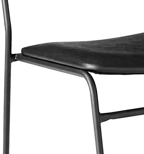 Flash Furniture 4 Pk. HERCULES Series 1000 lb. Capacity High Density Black Vinyl Stacking Chair with Sled Base