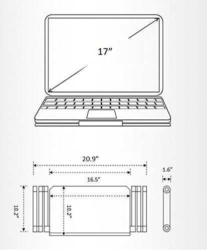 Goldball Portable Laptop Computer Desk Adjustable Vented Laptop Table Portable Bed Tray Book Stand Multifunctional & Ergonomics Design Dual Layer 17” Laptop Computers or Smaller (Rose Red)