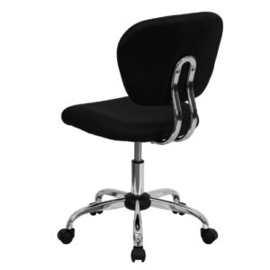 Flash Furniture Mid-Back Black Mesh Padded Swivel Task Office Chair with Chrome Base