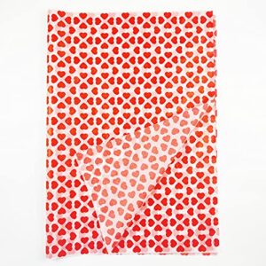 moranti 25 sheets red heart bulk tissue paper gift wrap 19.7 x 27.5 inch gift bags decor tissue paper for valentine’s day wedding bridal showers party