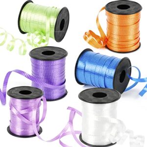 WELTOKE Curling Ribbon 12 Pack 792 Ft 0.2" Sparkly Balloon Gift Wrapping Ribbon for Wrapping, Crafting, Wedding, Party, Festival, Florist Flower