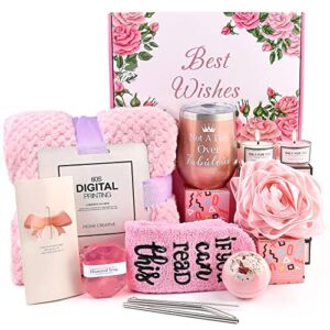 BVROSKI Birthday Gifts for Women,Care Package for Her Get Better Soon Self Care Gifts for Sick Friend,Get Well Soon Basket After Surgery Recovery,Thinking of You Box for Mom Sister