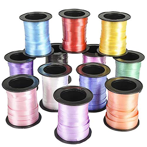 Curling Ribbon, 500 Yards (12-Pack Variety - 60' Ft Each)