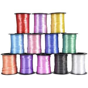 Curling Ribbon, 500 Yards (12-Pack Variety - 60' Ft Each)