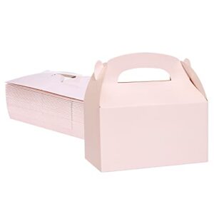 36 pack blush pink treat boxes gable boxes party favor boxes paper gift boxes for baby shower, birthday, wedding party 6.18 x 3.58 x 3.38 inches (baby pink)