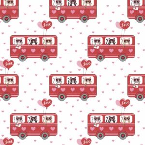 Stesha Party Valentines Day Wrapping Paper Gift Wrap - Folded Flat 30 x 20 Inch (3 Sheets)