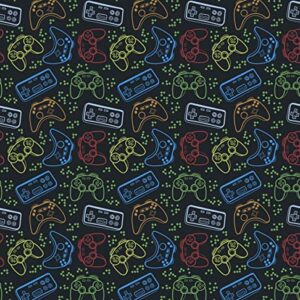 Stesha Party Video Game Gift Wrap Gamer Present Wrapping Paper 30 x 20 Inch (3 Sheets)