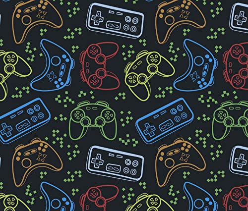 Stesha Party Video Game Gift Wrap Gamer Present Wrapping Paper 30 x 20 Inch (3 Sheets)