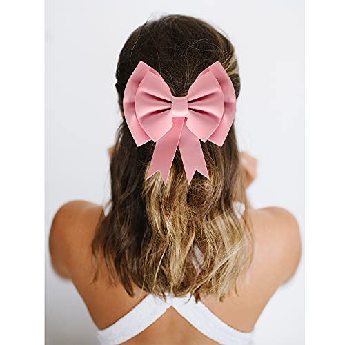 TONIFUL 8 inch Pink Bow 3D Wrapping Bows No Assembly for Wreath Valentine s Day Gift Wrapping Cake Box Basket Decoration Floral Crafts Packaging Wedding Birthday Party Garden Decoration