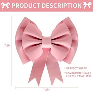 TONIFUL 8 inch Pink Bow 3D Wrapping Bows No Assembly for Wreath Valentine s Day Gift Wrapping Cake Box Basket Decoration Floral Crafts Packaging Wedding Birthday Party Garden Decoration