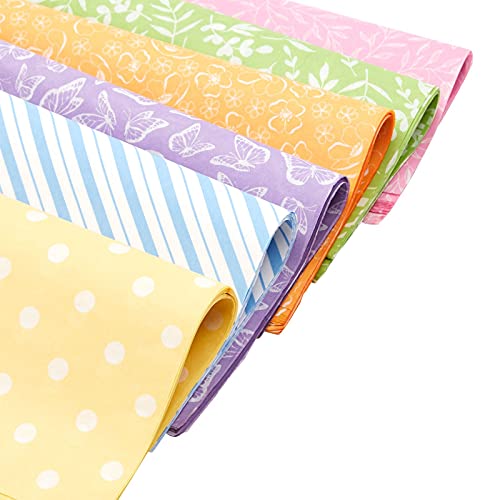 Decorative Tissue Paper for Gift Wrapping, 6 Printed Patterns (14x20 in, 120 Sheets)