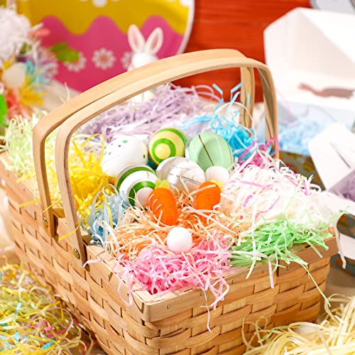 600 g 21 oz Multicolor Easter Basket Grass 1.3 LB Craft Shredded Tissue Shipping Confetti for Packaging Raffia Colorful Filler Paper Pastel Color Tissue Paper Shred for Gift Packing Wrapping Stuffing