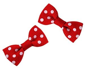 mini bows for crafts,ribbon gift bows for gift wrapping,gift bag,holiday cards,xmas crafts,wedding invitation card & party favor-20pc 1.5″ red bow tie for holiday present decorations