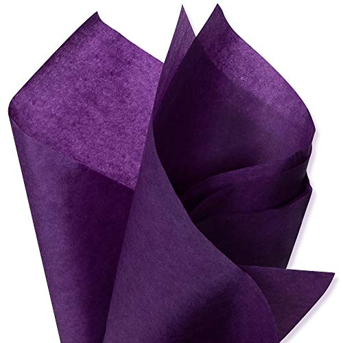 Sodaxx 30 pack 15 x 20” Gift Tissue Wrapping Paper – Purple – For Gift Bags, Gift Wrap Packaging, DIY Crafts, Christmas, Birthdays, Flowers, Parties, etc