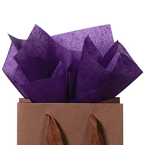 Sodaxx 30 pack 15 x 20” Gift Tissue Wrapping Paper – Purple – For Gift Bags, Gift Wrap Packaging, DIY Crafts, Christmas, Birthdays, Flowers, Parties, etc