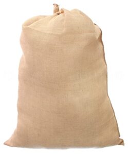 cleverdelights 30″ x 40″ burlap bags – 2 pack – heavy duty stitching