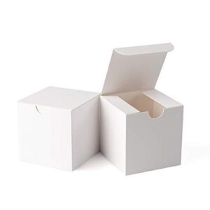 geftol small white gift box 100 pack 3 x 3 x 3 inches fold box paper gift box bridesmaids proposal box for bridal birthday party christmas