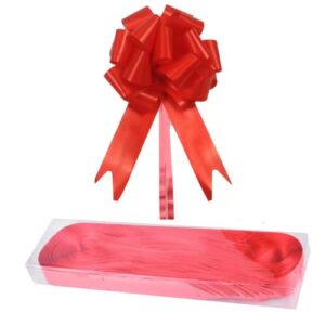 30 pcs 4.7inches red satin ribbon pulled bows ribbon bow gift wrapping pull bows with ribbon wedding gift baskets bow,for gift wrapping christmas,wedding,valentine’s day,present decoration (red)