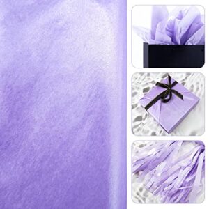 hi sasara 30 sheets metallic purple tissue paper,28 x 20 inch,purple tissue paper for gift bags,purple gift wrapping tissue for halloween,christmas,wedding,birthday,arts crafts
