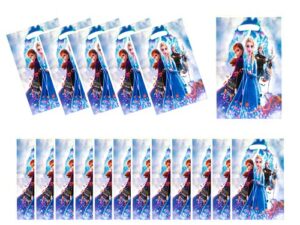 30 packs,cute frozen princess party gift bags candy treat gift bags,birthday party supplies gift bags,kids party frozen princess themed party gift bags,birthday decoration gift, 9.84*6.7in (25*17cm)