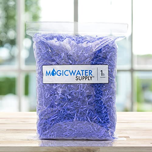 MagicWater Supply Crinkle Cut Paper Shred Filler (1 LB) for Gift Wrapping & Basket Filling - Royal Blue