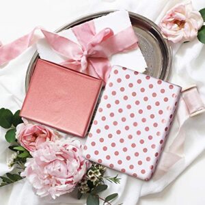 Whaline 120PCS Rose Gold Tissue Paper 6 Style Gift Wrap Paper Bulk Gift Wrapping Accessory Craft Paper Decorative Paper Art Tissue for Home Kitchen Birthday Party