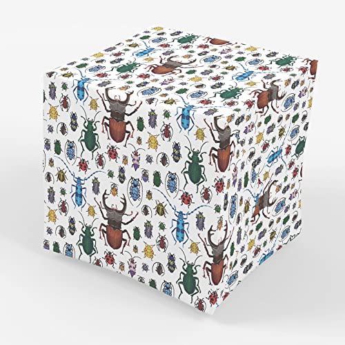 Stesha Party Insect Gift Wrap, Bug Birthday Present Wrapping Paper - 30 x 20 Inch (3 Sheets)