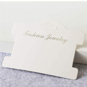 Jewelry Card Jewelry Display Hanging Card Hang Tag Necklace Display Card 100Pack