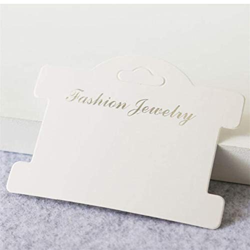 Jewelry Card Jewelry Display Hanging Card Hang Tag Necklace Display Card 100Pack