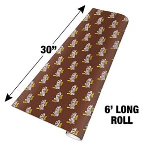 GRAPHICS & MORE Willy Wonka and The Chocolate Factory Wonka Bar Logo Gift Wrap Wrapping Paper Rolls