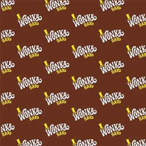 GRAPHICS & MORE Willy Wonka and The Chocolate Factory Wonka Bar Logo Gift Wrap Wrapping Paper Rolls