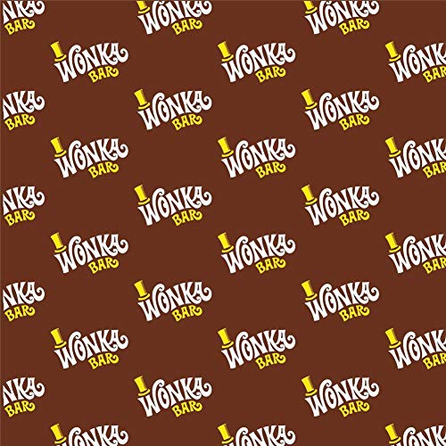 GRAPHICS & MORE Willy Wonka and The Chocolate Factory Wonka Bar Logo Gift Wrap Wrapping Paper Rolls