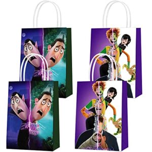 16 pcs hotel transylvania party paper gift bags, 2 styles party favor bags for hotel transylvania theme birthday party decorations, goody bags candy gift bags for adults boy girl birthday party